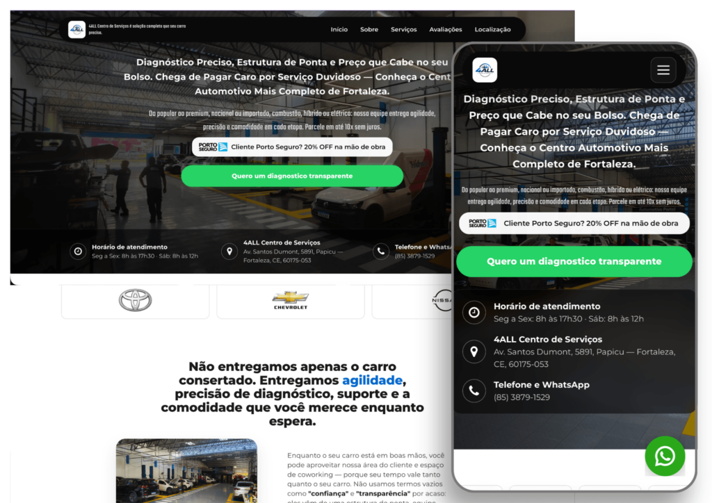 Oficina Automotiva — Tchan Digital